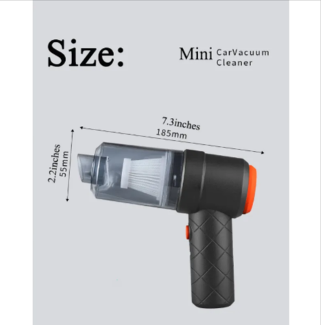 Portable Cordless Car Vacuum Cleaner High Power Suction